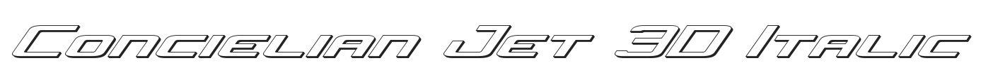 Concielian-Jet-3D-Italic.ttf