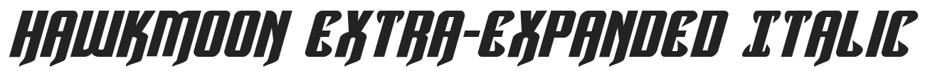 Hawkmoon Extra-expanded Italic.ttf图片展示